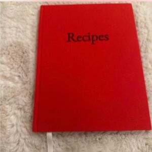Red Recipes Hardcover Recipe Journal - Unbranded